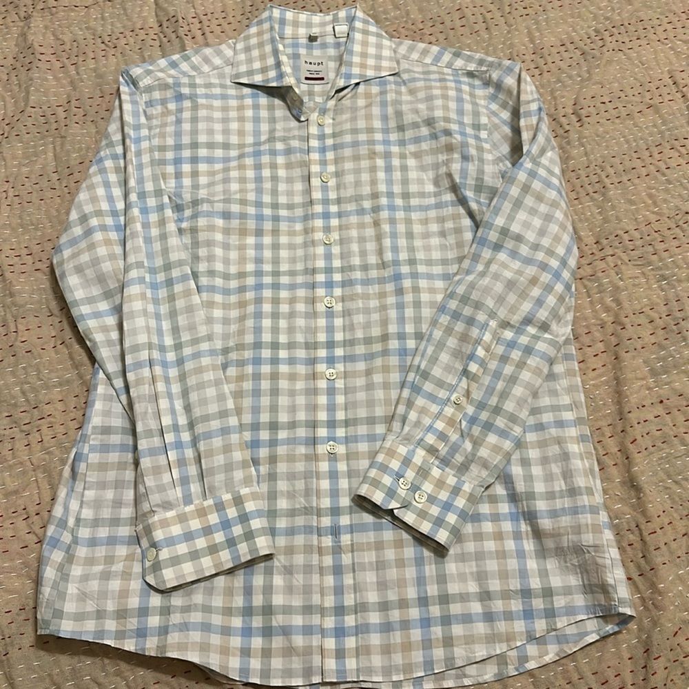 Haupt Germany Modern Fit Button Down Shirt